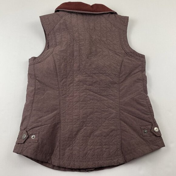 Columbia Full Zip Best Women’s S Purple Poly Nylon Shell Fleece Collar Snap Hip - Picture 2 of 9